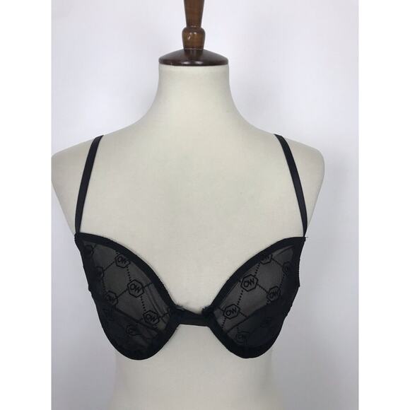 OW Intimates Lingerie Bra Logo Semi Sheer Mesh - Picture 1 of 8